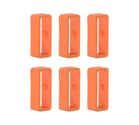 KAREN66 6 Pièces Boucle de Bracelet de Montre pour Suunto Ambit/Ambit 2/Ambit 3, 24mm Passant Bracelet Montre Silicone pour Suunto Ambit/Ambit 2/Ambit 3 (Orange)