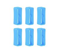 KAREN66 6 Pièces Boucle de Bracelet de Montre pour Suunto Core, 24mm Passant Bracelet Montre Silicone pour Suunto Core (Bleu ciel)