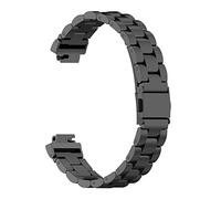 KAREN66 Bracelet Compatible avec Fitbit Inspire/Inspire HR/Inspire 2 Bracelet, Bande de Montre de Rechange en Acier Inoxydable pour Fitbit Inspire/Inspire HR/Inspire 2, Homme Femme (Noir)