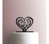 Karen's Cake Toppers Décoration de gâteau en acrylique Motif branche d'arbre Rose 15,2 cm de large