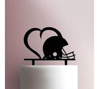 Karen's Cake Toppers Décoration de gâteau en acrylique Motif football Vert clair 12,7 cm