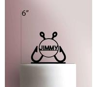 Karen's Cake Toppers Décoration de gâteau en acrylique Motif hameçon Vert 12,7 cm