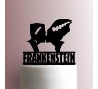 Karen's Cake Toppers Décoration de gâteau en acrylique Motif Mr et Mrs Frankenstein Fuchsia 17,8 cm de largeur