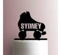 Karen's Cake Toppers Décoration de gâteau en acrylique Motif patin à roulettes Vert clair 17,8 cm