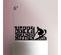 Karen's Cake Toppers Décoration de gâteau en acrylique Motif surfeur Rouge 12,7 cm de large