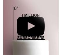 Karen's Cake Toppers Décoration de gâteau en acrylique Orange 17,8 cm de largeur