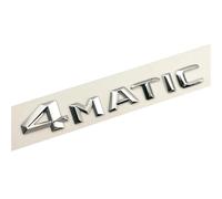 KARFRI Logo d'insigne d'emblème de Coffre de Lettres de Voiture ABS 3D Compatible avec Mercedes Benz GLC 220d 250 4matic AMG E300 GLK 220 350 W204 C220 CDI Accessoires (Color : 4matic Chrome)
