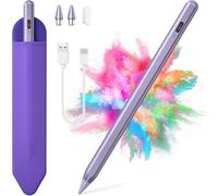 KARFUN Stylet Tablette Android, Stylet Tablette pour Charge Rapide, Fixation Magnétique, Compatible avec Samsung, Xiaomi et Lenovo Etc (Violet)
