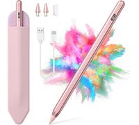 KARFUN Stylet Tablette pour Android/iPhone iOS, Neigungserkennung | Stylet Tablette pour Charge Rapide, Fixation Magnétique, Compatible avec Samsung/Huawei/vivo/Xiaomi et Lenovo Etc (Or Rose)