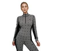 Kari Traa Femme Rose Half Zip Manches Longues, Uni, S