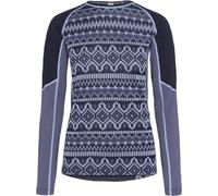 Kari Traa - Haut technique en laine de mérinos - Malia LS Dark Navy Blue pour Femme en Laine - Taille XS Navy XS