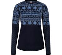 Kari Traa - Haut technique en laine de mérinos - Vilma LS Sea pour Femme en Laine - Taille XS - Navy Navy XS