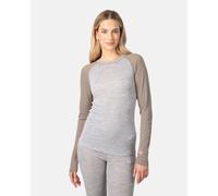 Kari Traa - Ensemble de sous-vêtements techniques en laine de mérinos - Kaia Set Light Grey Melange pour Femme en Laine - Taille S - Gris Gris S