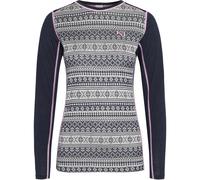 KARI TRAA Mina Long Sleeve - Femme - Blanc / Bleu - taille XS- modèle 2027