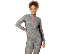 Kari Traa - Première couche technique en laine de mérinos - Rose Half Zip Baselayer Top Thyme pour Femme en Laine - Taille M Rose M