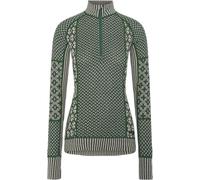 Kari Traa - Première couche technique en laine de mérinos - Smekker Half-Zip Baselayer Thyme pour Femme en Laine - Taille S - Vert Vert S