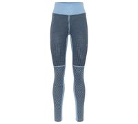 Kari Traa - Legging en laine de mérinos - Smekker High Waist Pants Pastel Light Blue pour Femme en Laine - Taille L - Bleu Bleu L