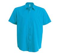 Kariban ACE > Chemise Manches Courtes - Bright Turquoise, M, Homme