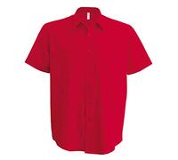 Kariban ACE > Chemise Manches Courtes - Classic Red, S, Homme