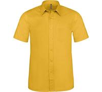 Kariban ACE > Chemise Manches Courtes - Jaune, L, Homme