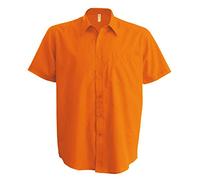 Kariban ACE > Chemise Manches Courtes - Orange, L, Homme
