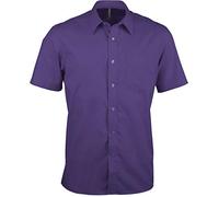 Kariban ACE > Chemise Manches Courtes - Violet, XL, Homme