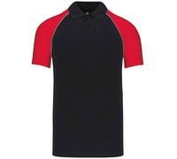 Kariban Baseball Cotton Piqué Polo