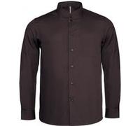 Kariban - Chemise à manches longues et col mandarin - Homme (L) (Noir) - UTPC2540 Noir G