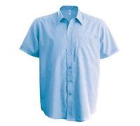 Kariban Chemise Manches Courtes sans Repassage - Bright Sky, XL, Homme