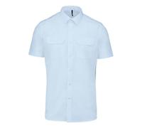 Kariban Chemise Pilote Manches Courtes Homme - Sky Blue, 3XL, Homme