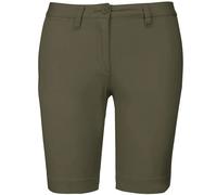 Kariban Chino Bermudas Femme Coton Taille Régulière