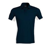 Kariban Drapeaux Hommes Manche courte Bicolore Chemise polo -T-shirt décontracté