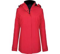 Kariban Femme Parka Veste à capuche PC2665 (S) (Rouge)