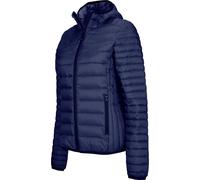 Kariban Femme Veste matelassée légère à capuche PC3407 (XS) (Bleu marine)