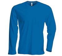 Kariban Herren T-Shirt Langarm Von notrash2003 (M, Royal)