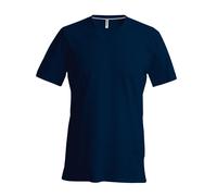 Kariban hommes Court Manche Col en V T-shirt - Décontractée Plaine Coton Tee