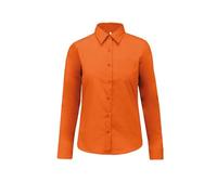Kariban Jessica > Chemise Manches Longues Femme - Orange, 3XL, Femme