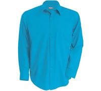 Kariban JOFREY > Chemise Manches Longues - Bright Turquoise, 4XL, Homme