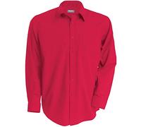 Kariban JOFREY > Chemise Manches Longues - Classic Red, XL, Homme
