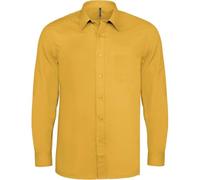 Kariban JOFREY > Chemise Manches Longues - Jaune, 5XL, Homme