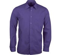 Kariban JOFREY > Chemise Manches Longues - Violet, 4XL, Homme