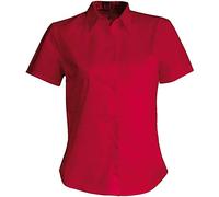 Kariban Judith > Chemise Manches Courtes Femme - Classic Red, S, Femme