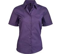 Kariban Judith > Chemise Manches Courtes Femme - Violet, S, Femme
