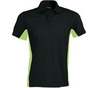 Kariban - Polo à manches courtes - Homme (L) (Noir/Vert citron) - UTRW704 Noir/Vert Citron, Noir/Vert citron