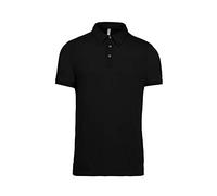 Kariban Polo Jersey Manches Courtes Homme - Noir, M, Homme