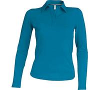Kariban Polo Manches Longues Femme - Tropical Blue, M, Femme