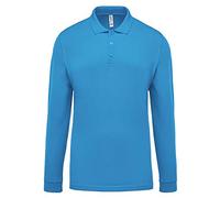 Kariban Polo piqué Manches Longues Homme - Sky Blue, L, Homme