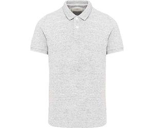 Kariban Polo Vintage Manches Courtes Homme - Ash Heather, L, Homme