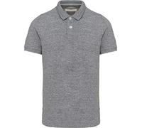 Kariban Polo Vintage Manches Courtes Homme - Slub Grey Heather, XXL, Homme