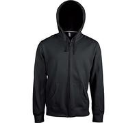 Kariban Sweat-Shirt Capuche ZIPPÉ - Noir, L, Homme